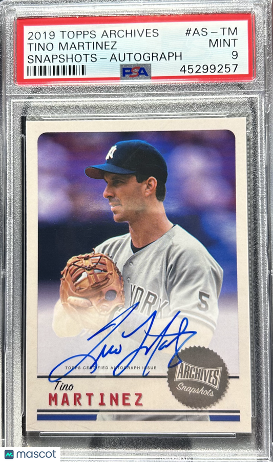 2019 Topps Archives Snapshots Tino Martinez #AS-TM PSA 9