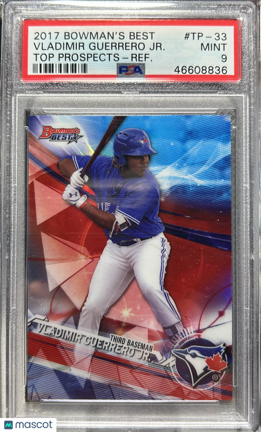 2017 Bowman's Best Top Prospects Vladimir Guerrero JR. #TP-33 PSA 9