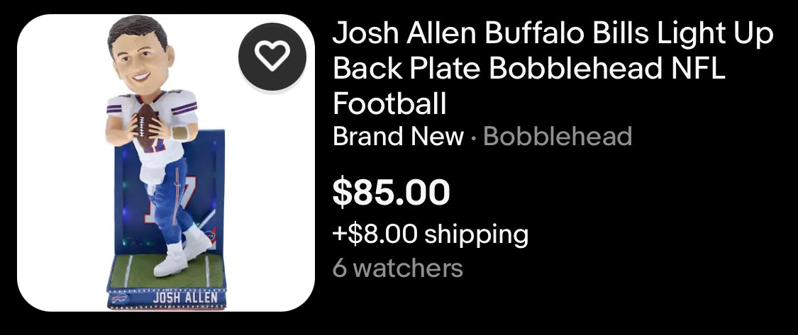 Josh Allen FOCO Bobblehead