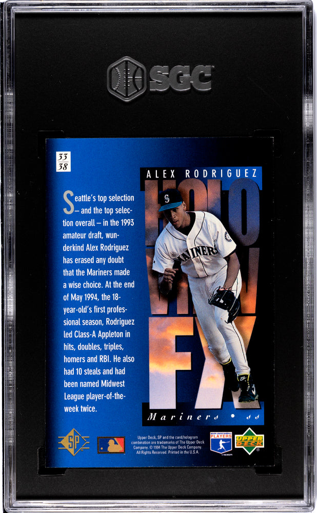 1994 Upper Deck SP Alex Rodriguez #33 SGC 9.5