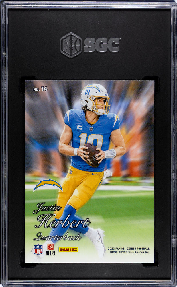 2023 Panini Zenith Justin Herbert #14 SGC 9.5