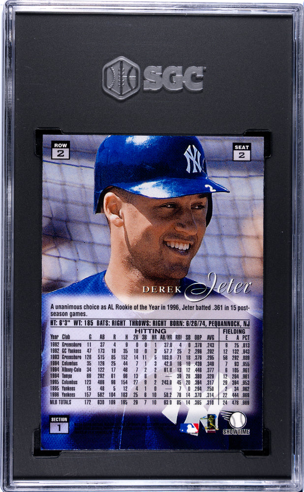 1997 Flair Showcase Derek Jeter #2 SGC 9.5