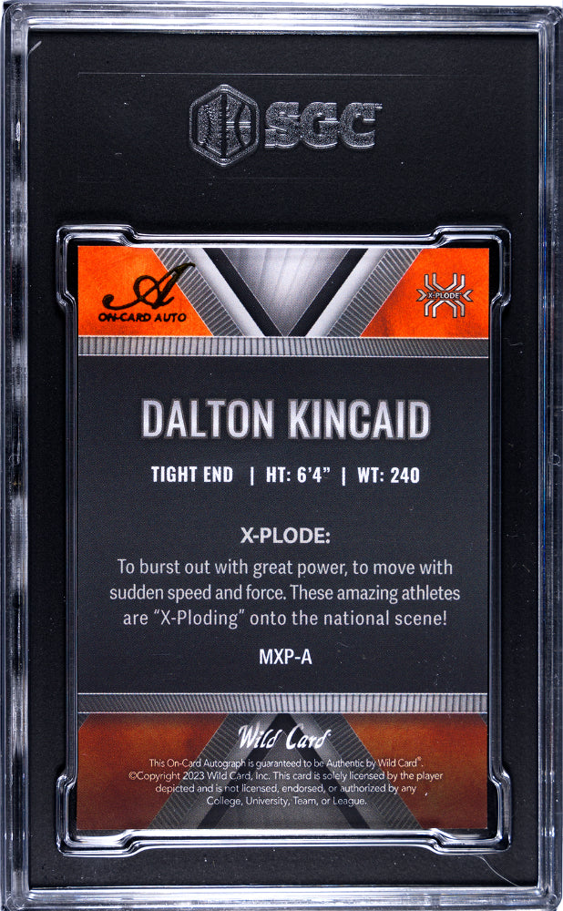 2023 Wild Card Matte Premium Dalton Kincaid #MXP-A SGC 9.5