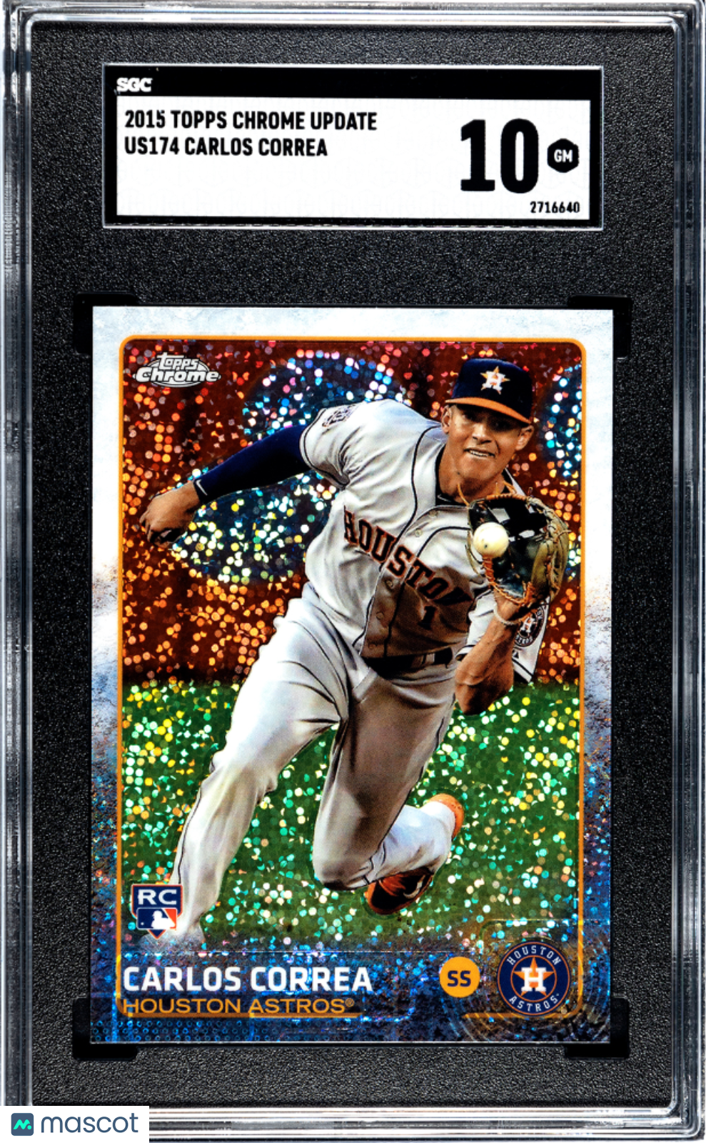 2015 Topps Chrome Update Carlos Correa #US174 SGC 10