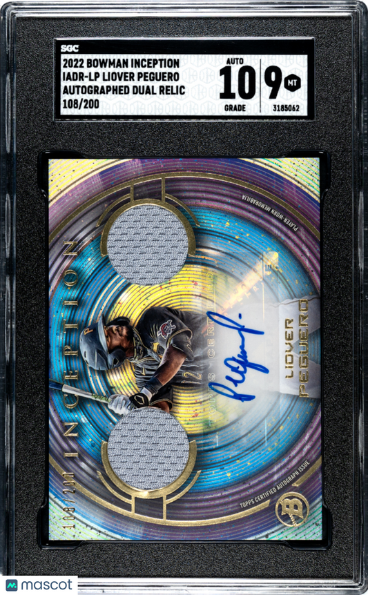 2022 Bowman Inception Liover Peguero #IADR-LP SGC 9