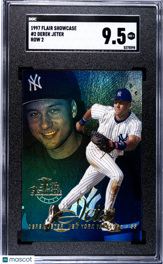 1997 Flair Showcase Derek Jeter #2 SGC 9.5