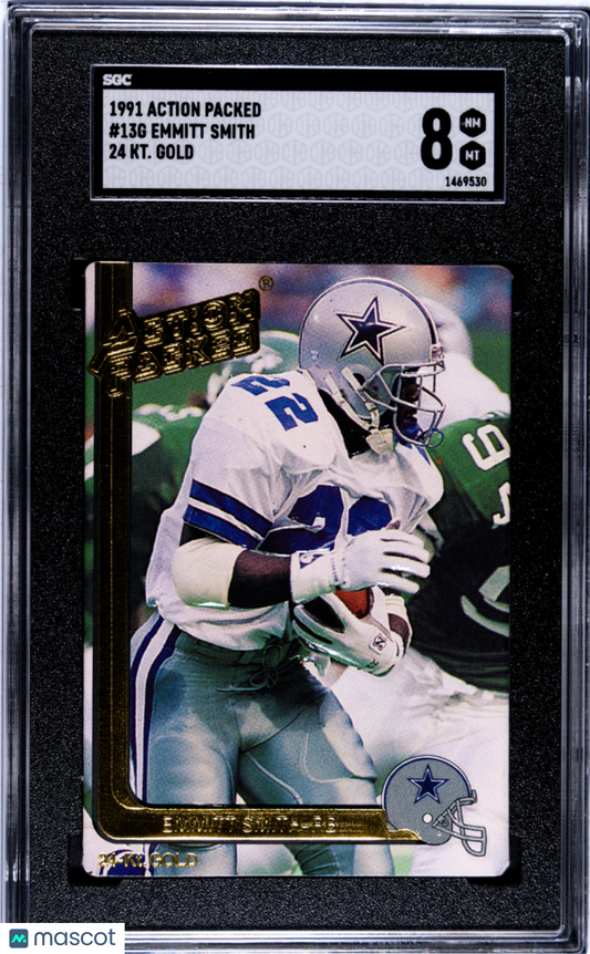 1991 Action Packed Emmitt Smith #13G SGC 8