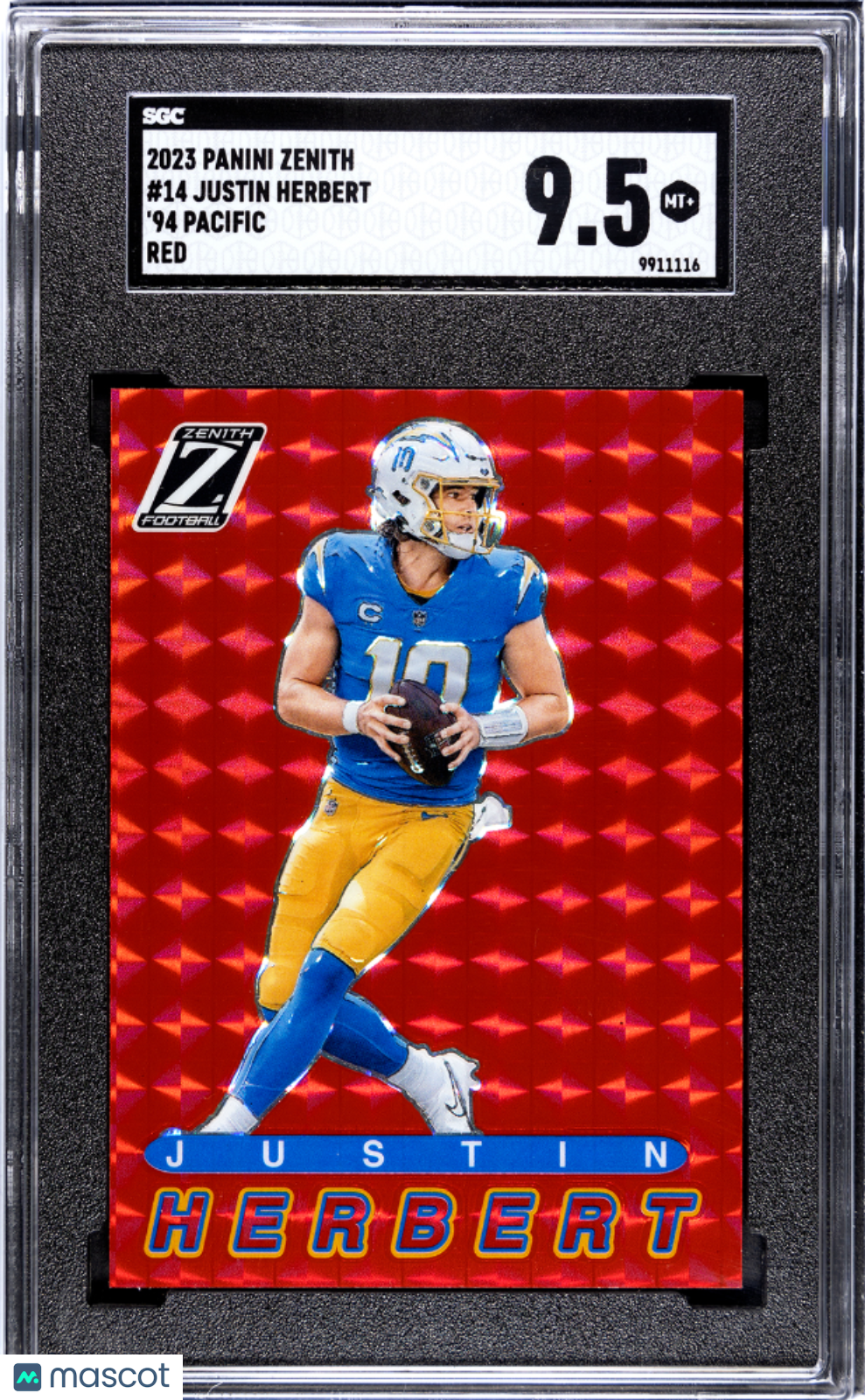 2023 Panini Zenith Justin Herbert #14 SGC 9.5