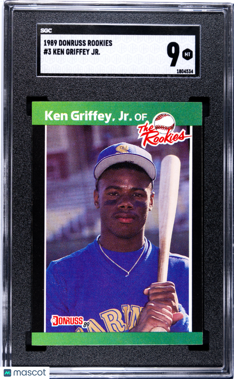 1989 Donruss Rookies Ken Griffey JR. #3 SGC 9