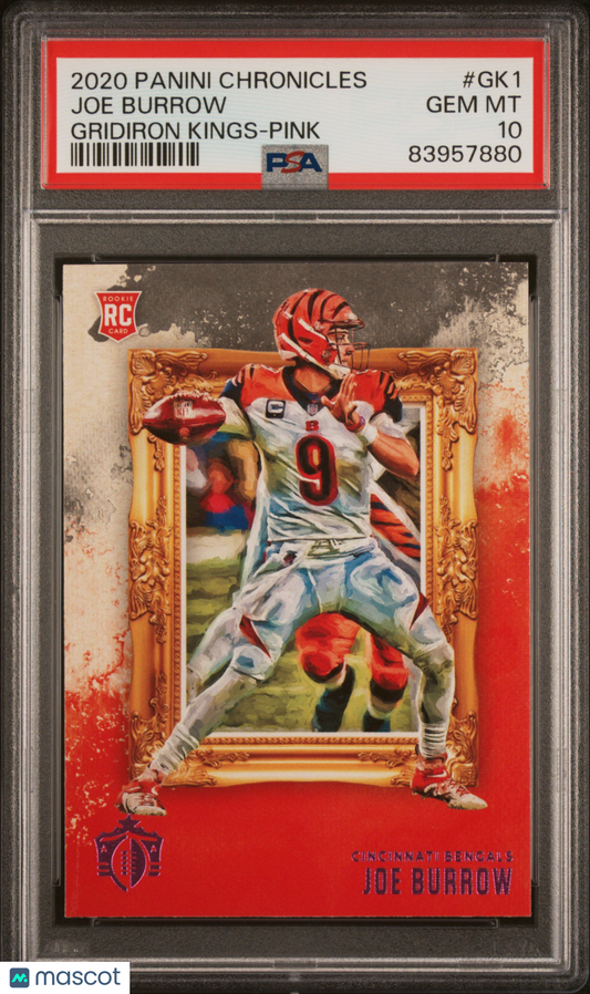 2020 Panini Chronicles Gridiron Kings Joe Burrow #GK1 PSA 10