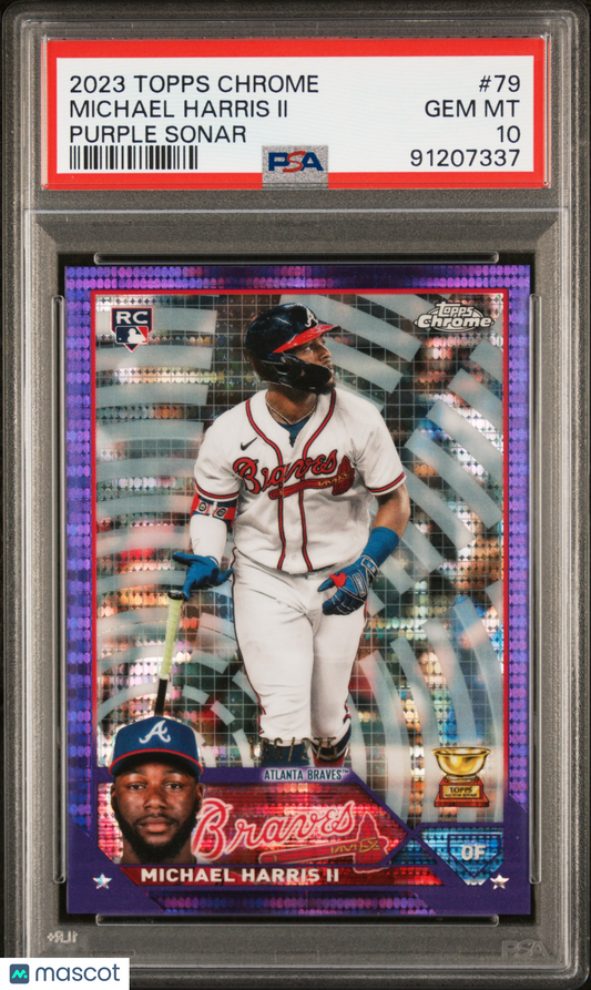 2023 Topps Chrome Michael Harris II #79 PSA 10