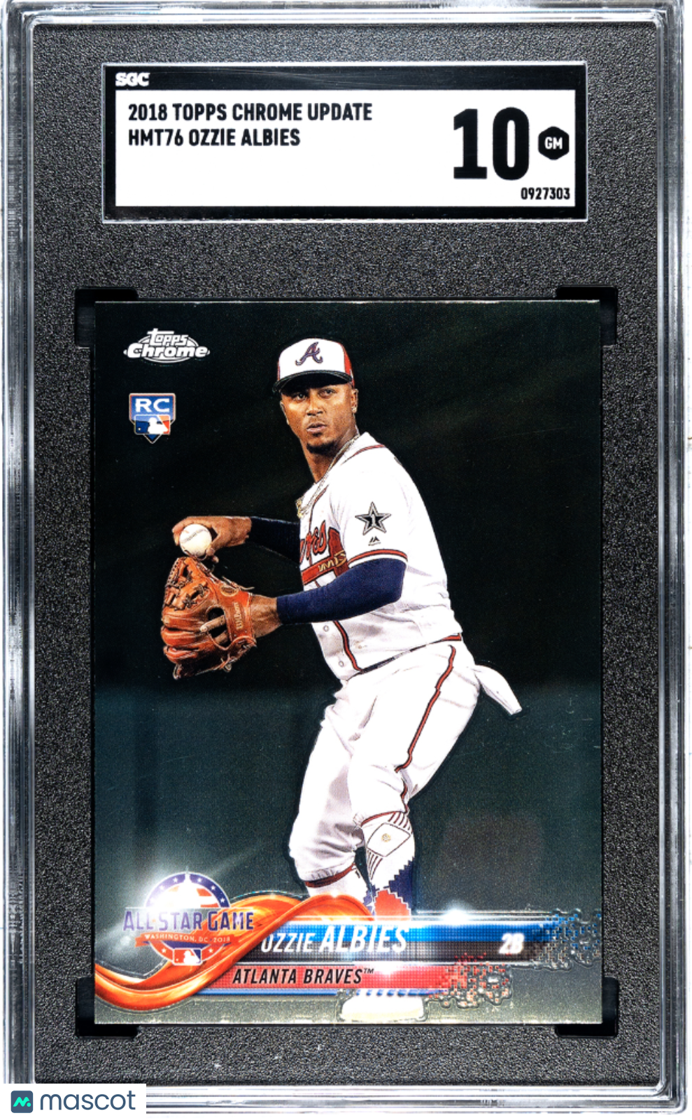 2018 Topps Chrome Update Ozzie Albies #HMT76 SGC 10