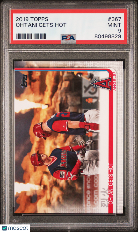 2019 Topps Ohtani Gets Hot #367 PSA 9