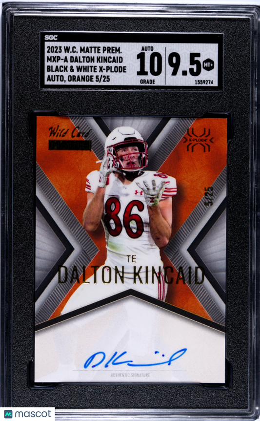 2023 Wild Card Matte Premium Dalton Kincaid #MXP-A SGC 9.5