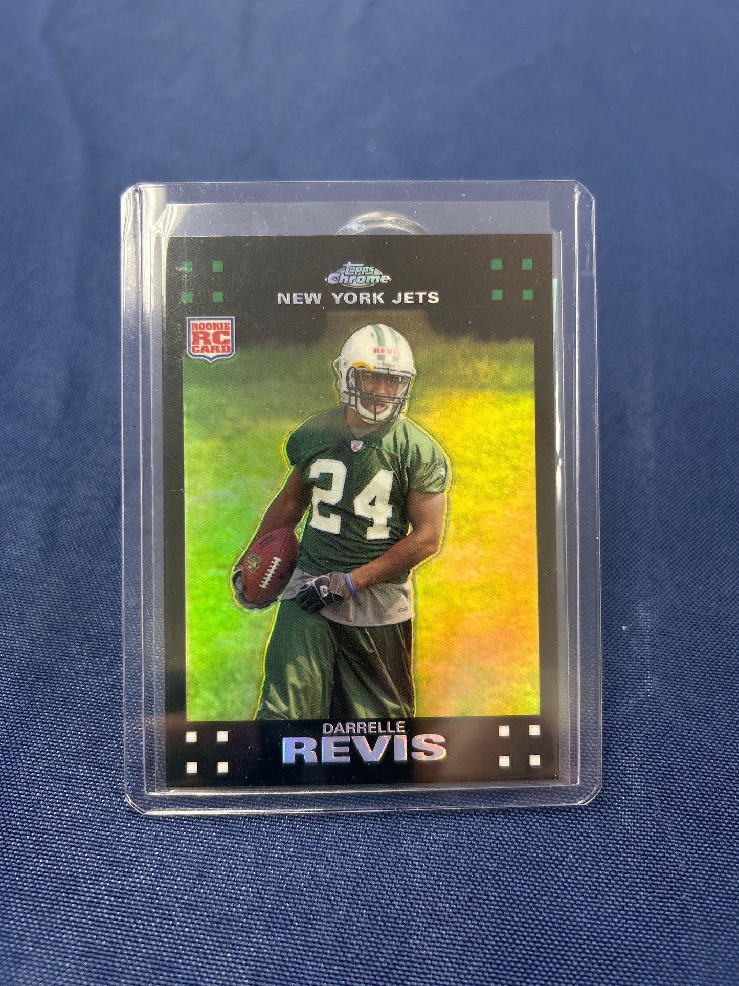 2007 Topps Chrome TC249 Darrelle Revis RC Refractor