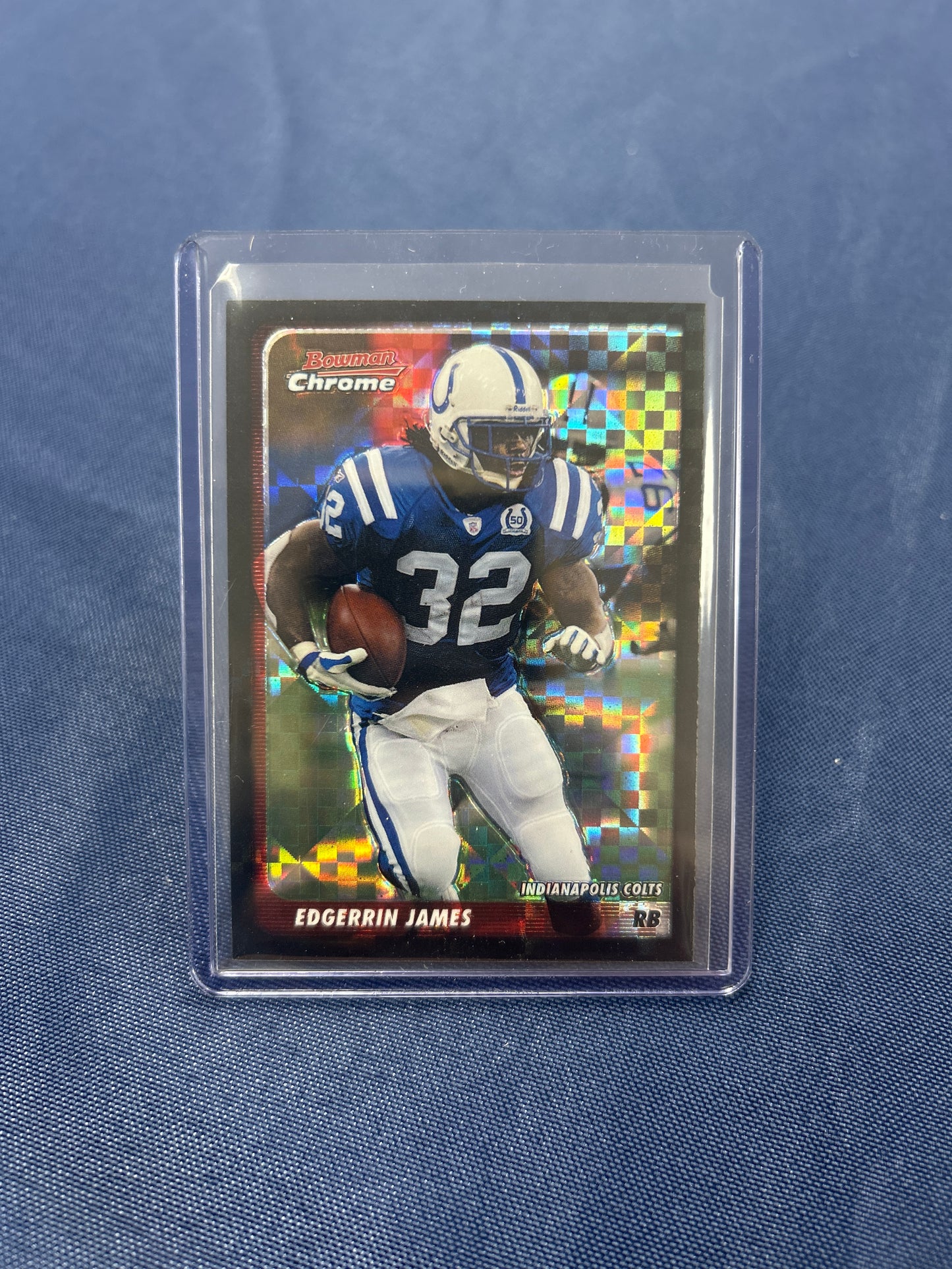 2003 Bowman Chrome #87 Edgerrin James Xfractor 035/250