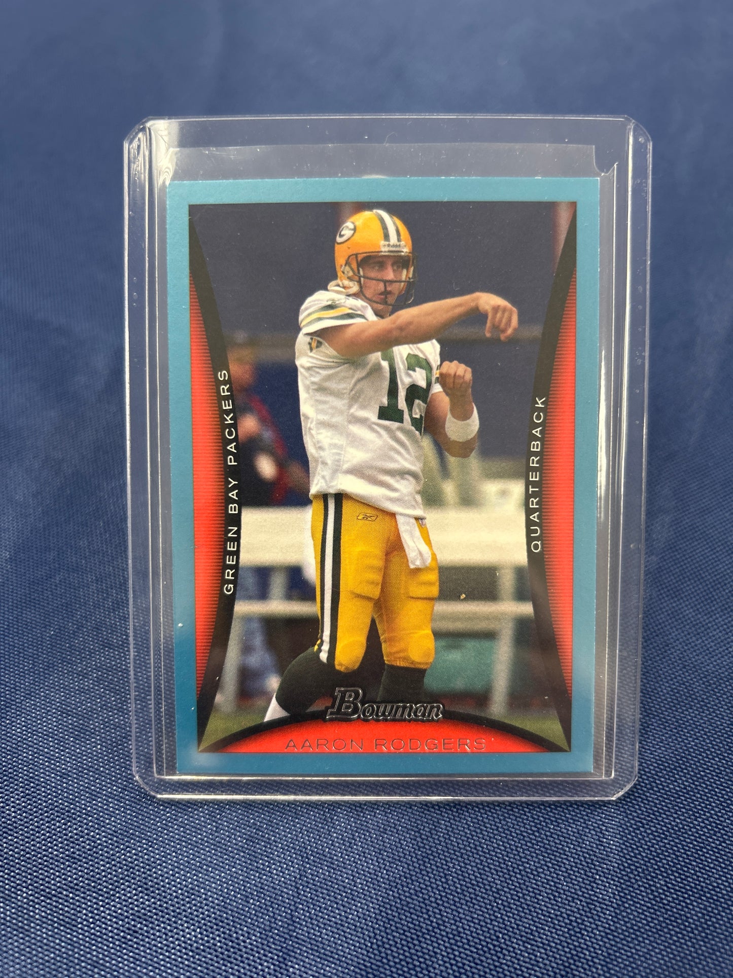 2008 Bowman #25 Aaron Rodgers Blue 233/500